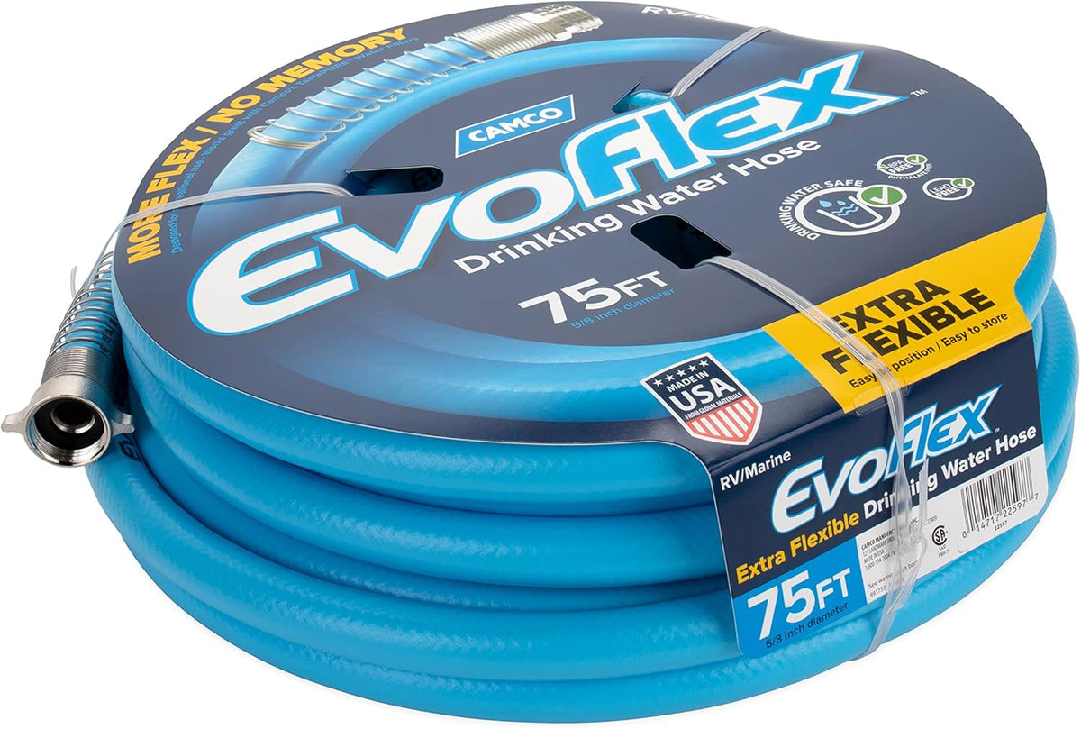 75-Foot 5/8-Inch ID Blue Drinking Water Hose F779