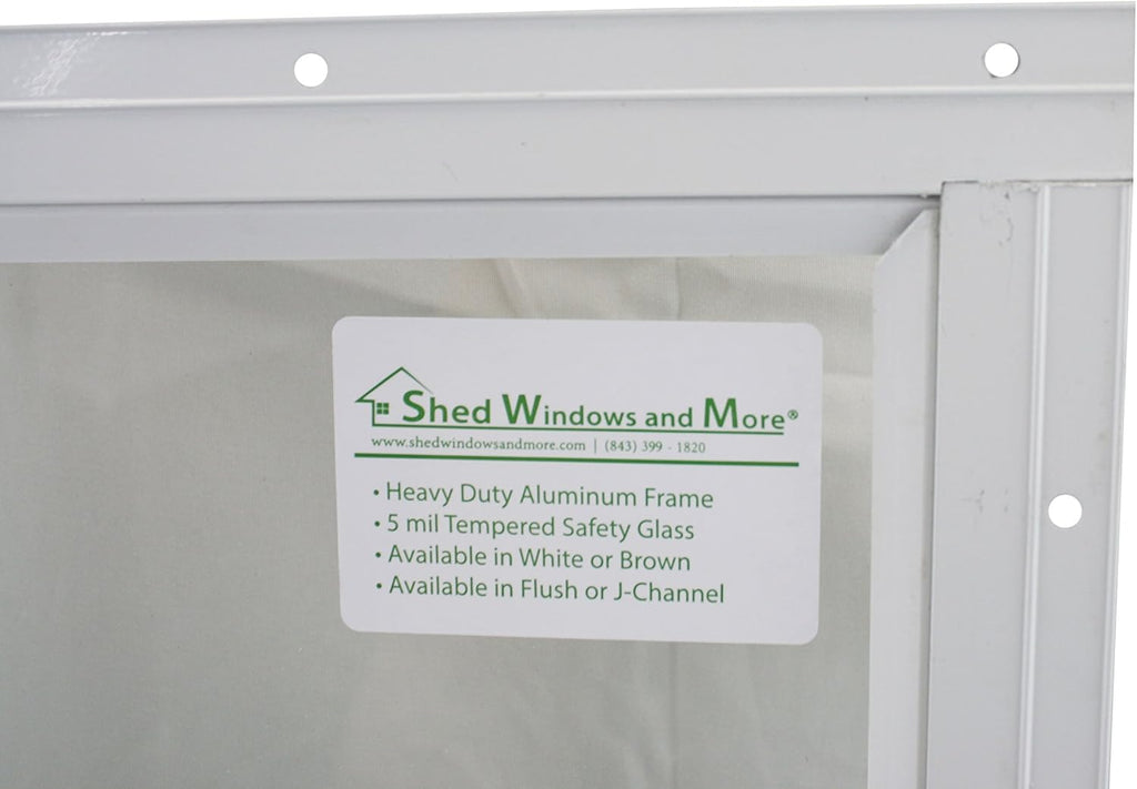 12 X 18 White Flush Playhouse Window J5723
