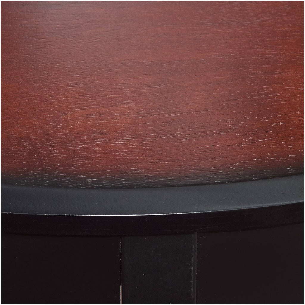 Black Cherry Demi Lune Console Table J878