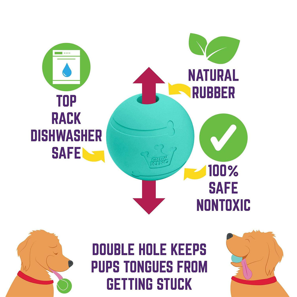 2.5 Durable Rubber Fetch Balls Dog Toy Q5514