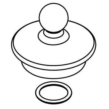 Wrought Iron Spout Cap Q81213