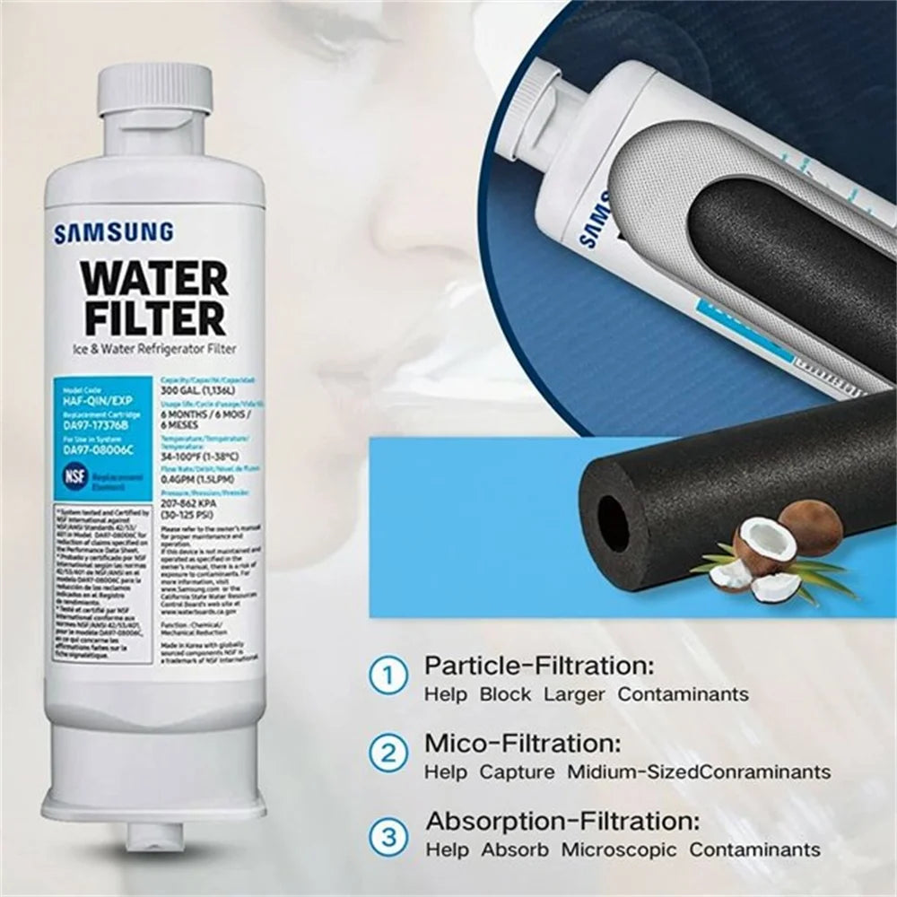 Refrigerator Water Filter Replacement 3 Pack K4344