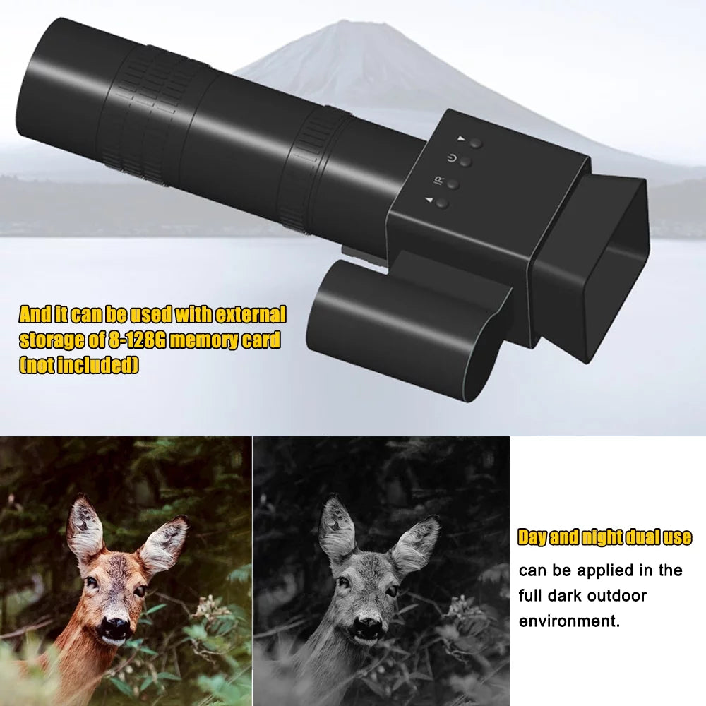 Handheld Portable Telescopic Sight 8-24X Magnify 1.54inch 320*320 Display 1.5X Photo Video Taking Q152