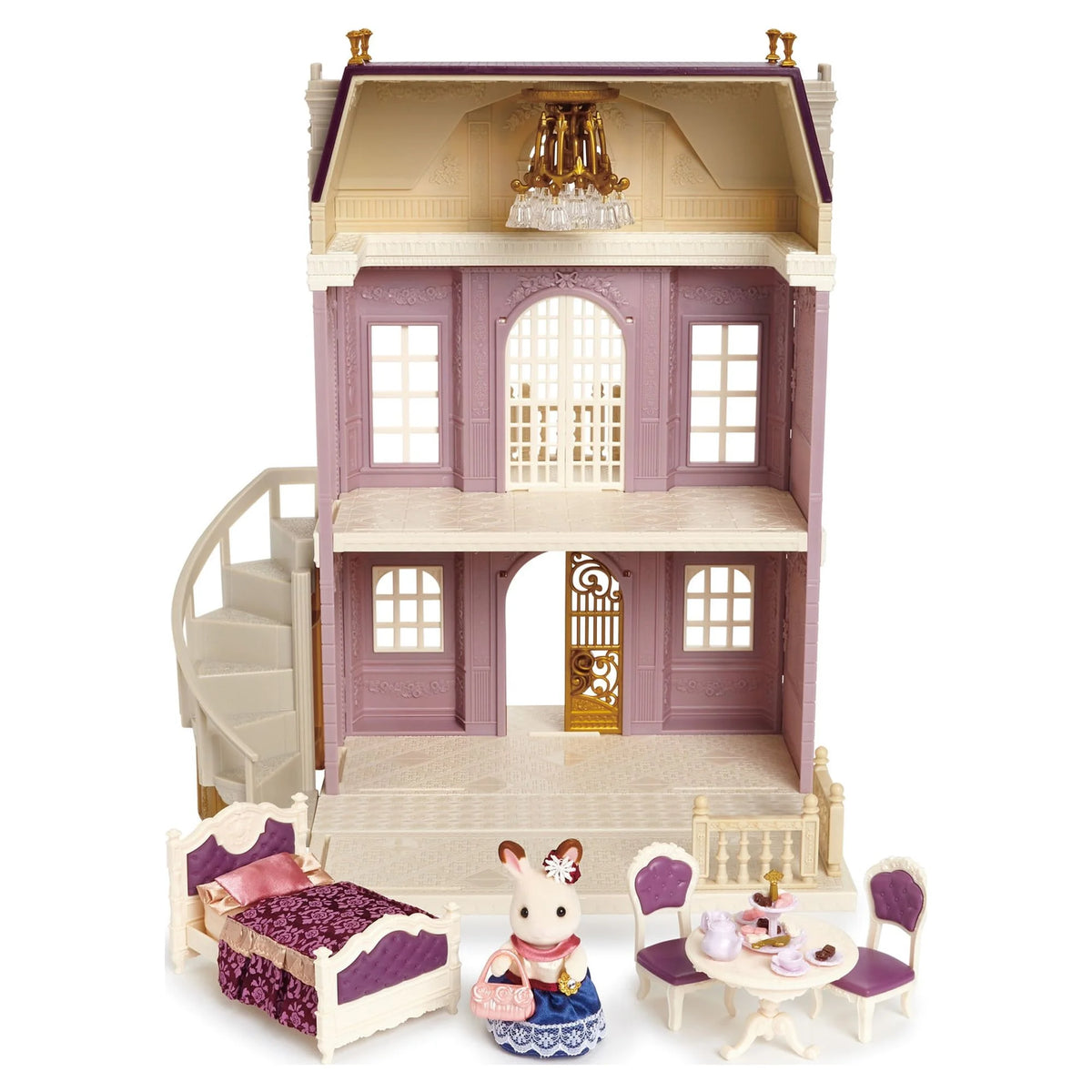 Dollhouse Playset with Figure, Furniture and Accessories F51884