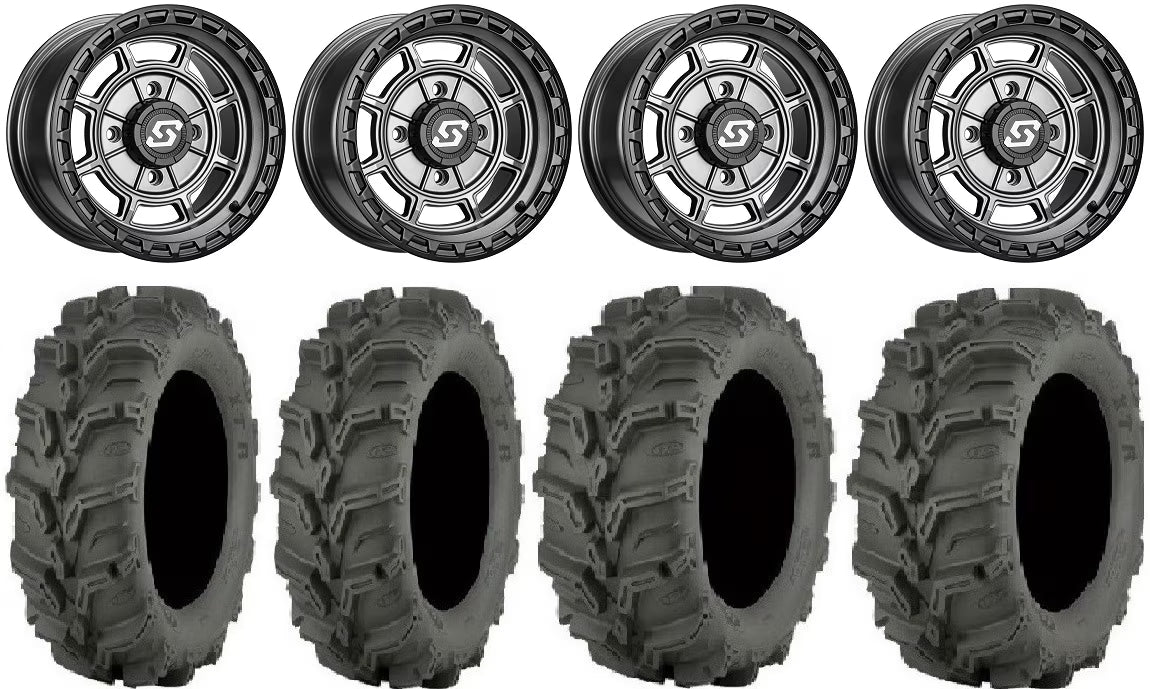 14" Wheels Grey 27" Mud Lite XTR Tires C4298