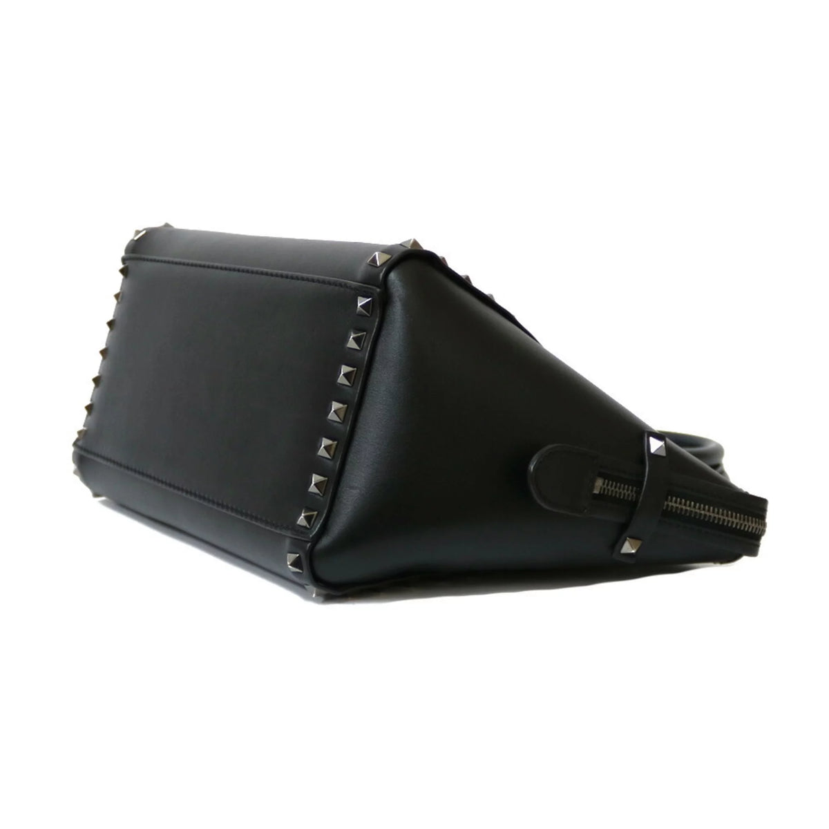 Pre-Owned Black Leather Shoulder Bag G854