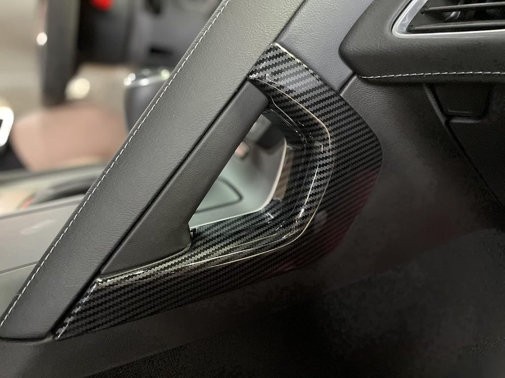 Carbon Fiber Central Control Armrest Cover Trim for 2014-2019 Chevrolet Corvette C7 C944847