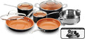 15-Piece Nonstick Titanium and Ceramic Cookware Set with Utensils M3530