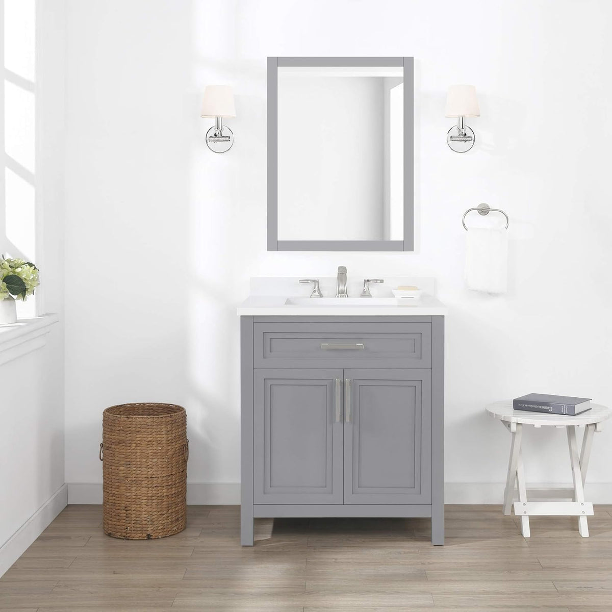 Single Sink Bathroom Vanity in American Grey S93079
