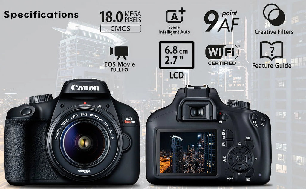 Canon EOS 4000D DSLR Camera with 18-55mm Lens R1202