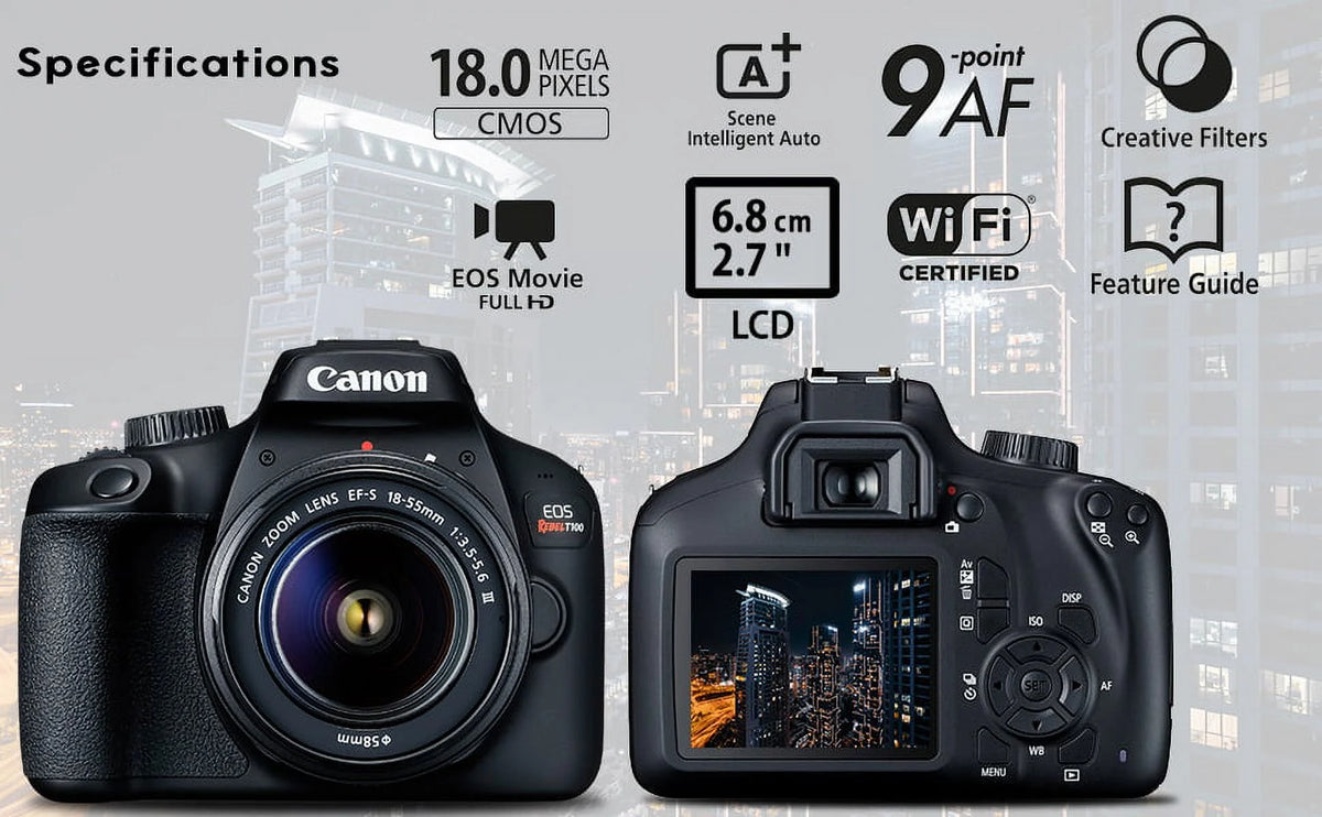 Canon EOS 4000D DSLR Camera with 18-55mm Lens R1202