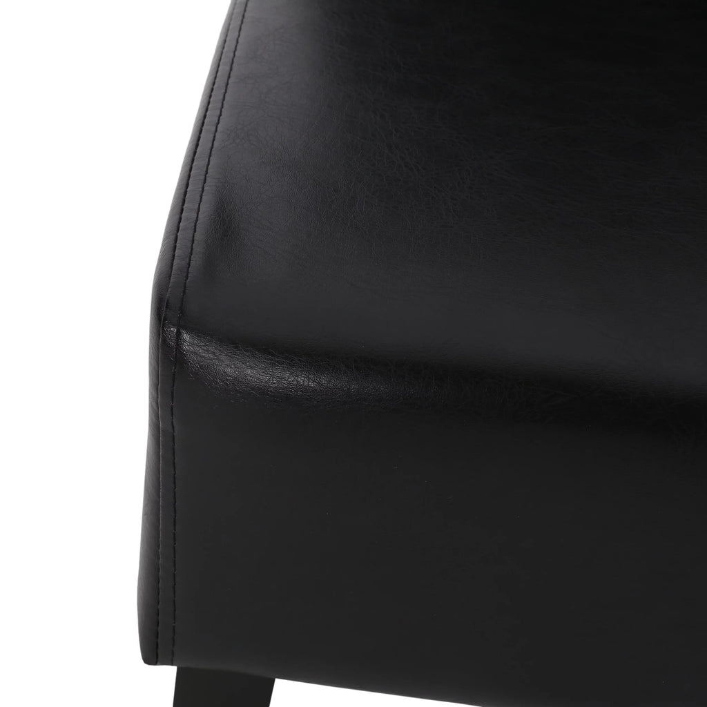Faux Leather Upholstered Dining Chairs Set of 6 Q283