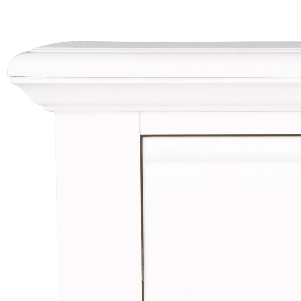 Media Chest, Oyster White Finish U3137