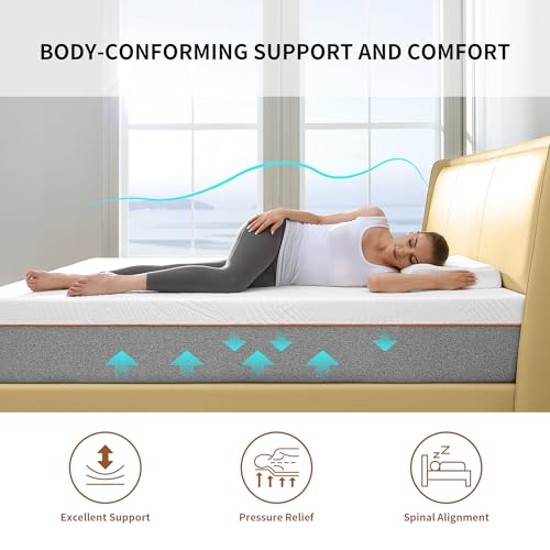 10 Inch King Size Gel Memory Foam Mattress Q328160