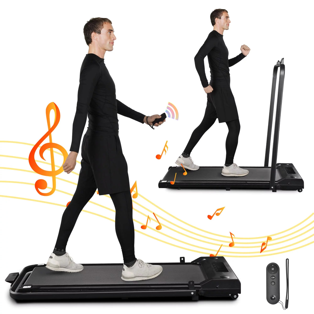 Foldable 2 in 1 Treadmill 1.5 HP R98450
