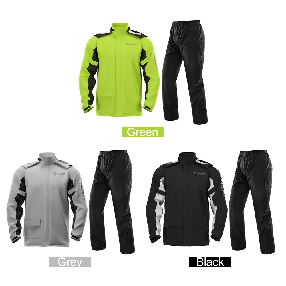 Waterproof Rain Coat Pants Set with Invisible Shoes Cover X16551