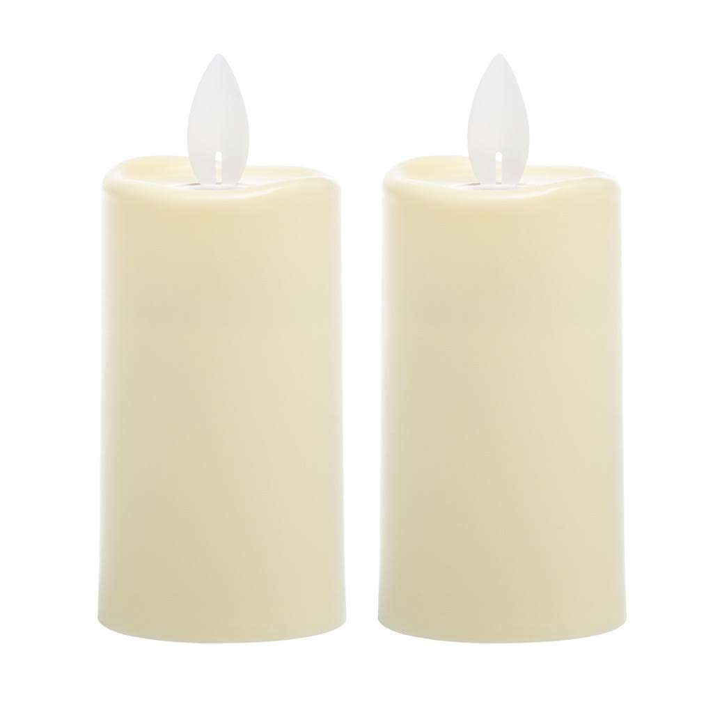 Wax Dipped Votive Candle, White, 2 Pack L687965