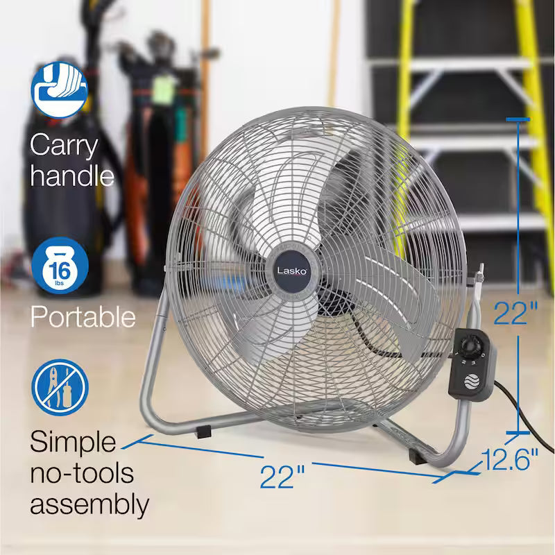 20 in. 3 Speed Metallic Floor Fan Q538583