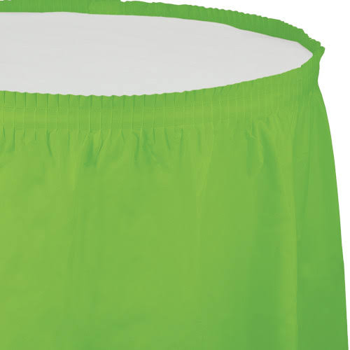 Fresh Lime Plastic Tableskirt W662551
