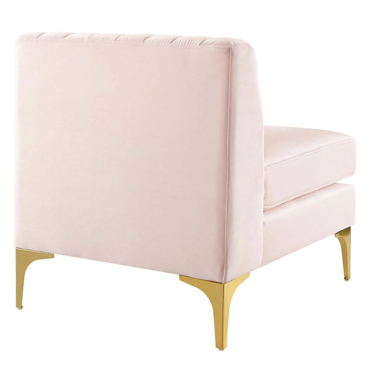 Pink Velvet 6-Piece Sectional Sofa P56804