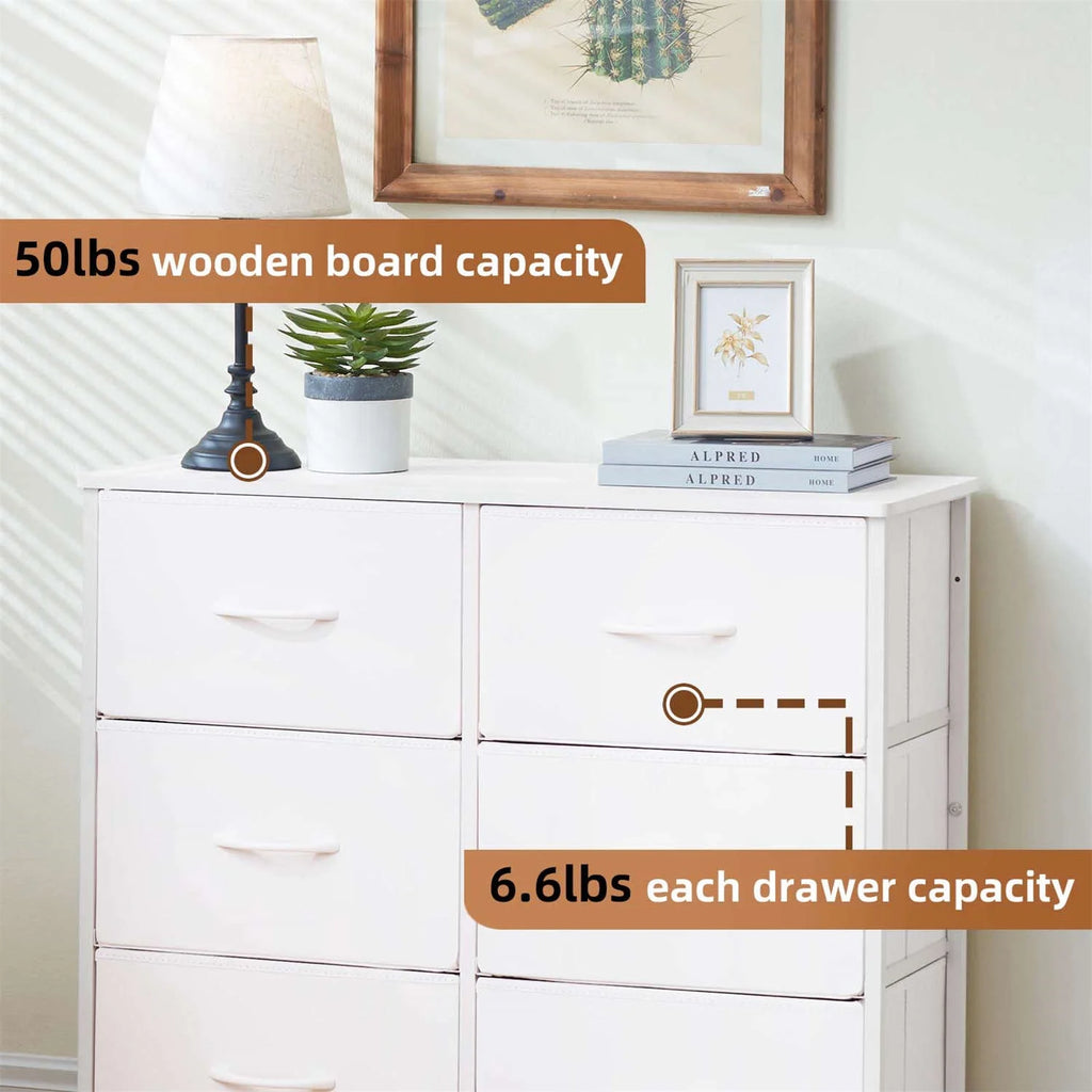 8 Drawer Fabric Dresser J157434