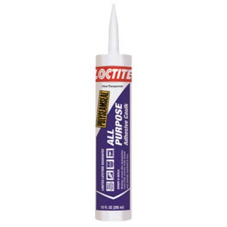 Clear All Purpose Adhesive Caulk, 10 oz Q382430