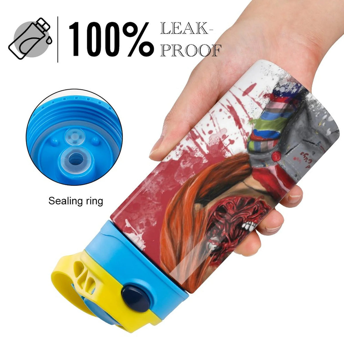 Insulated Stainless Steel Water Bottle With Straw K463