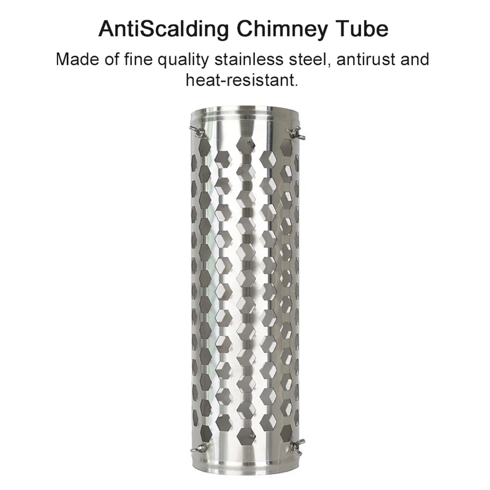 Stainless Steel Chimney Accessory for Tent Stoves O39631