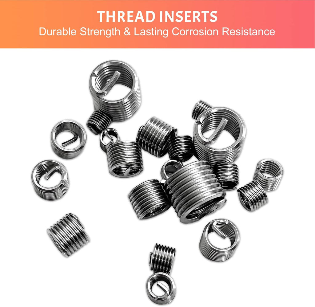 40 Pcs M6 x1.0mm Stainless Steel Thread Repair Kit Q752