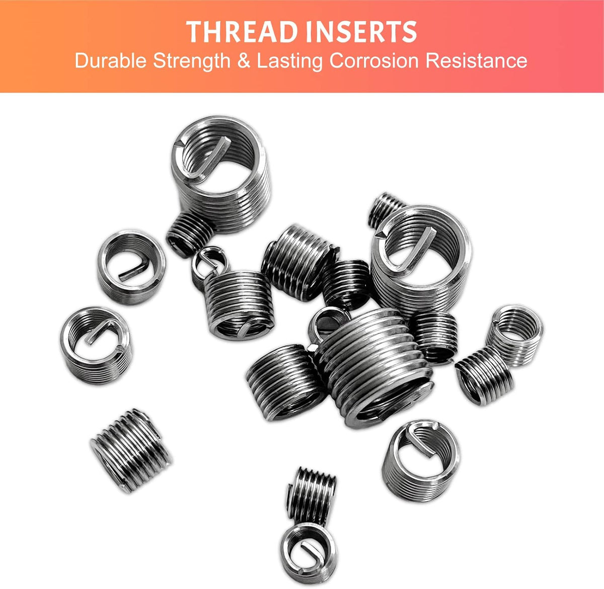 40 Pcs M6 x1.0mm Stainless Steel Thread Repair Kit Q752