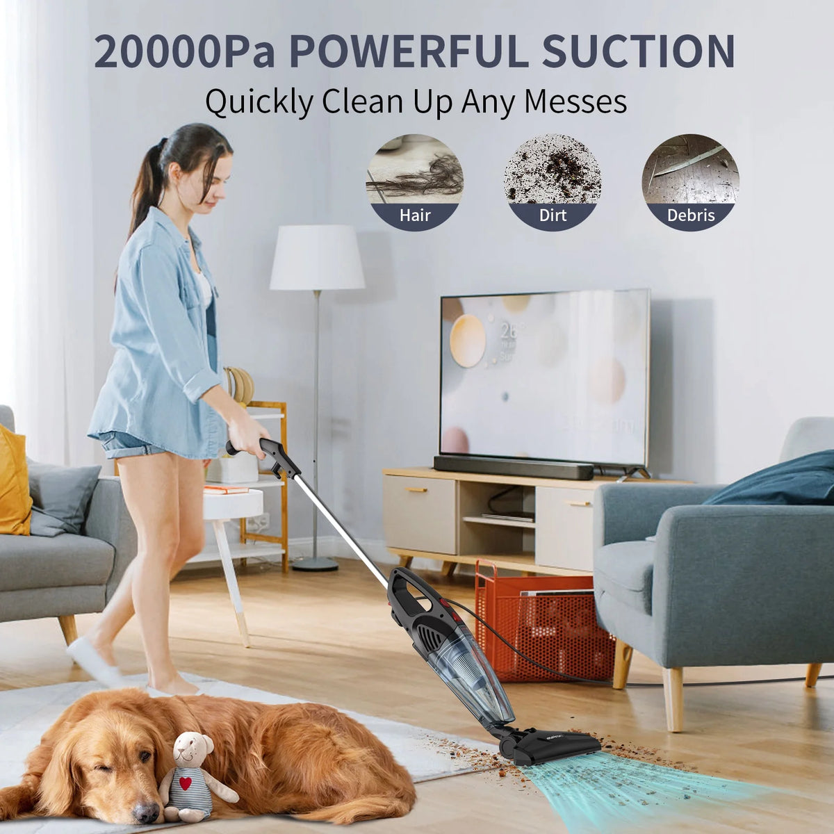 5-in-1 Lightweight Corded Stick Vacuum C848120