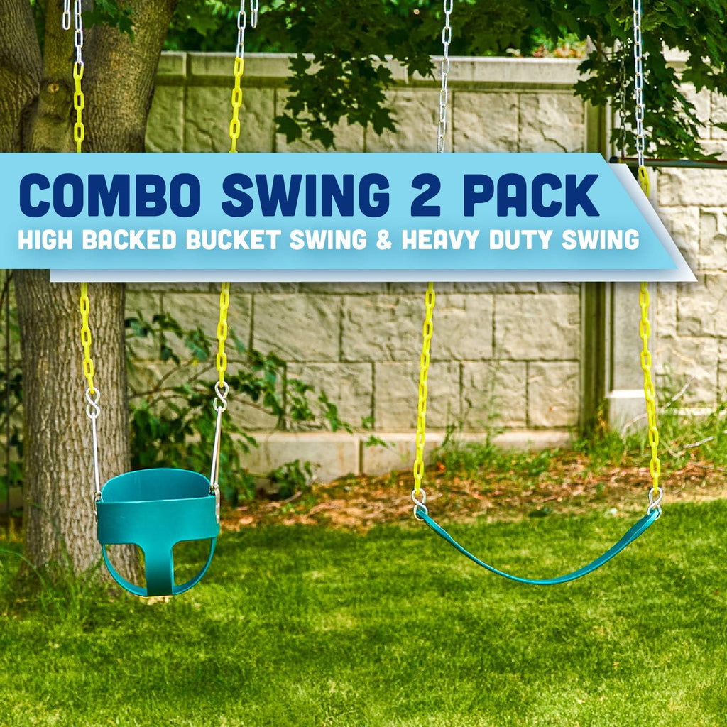Green Full Bucket Swing Seat Pack of 2 I894272