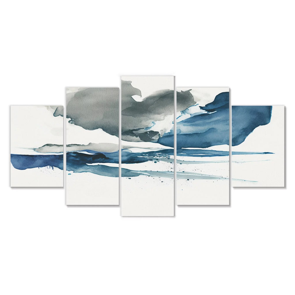 Abstract Liquid Ink Multipanel Wall Decor 48 In. Wide X 28 In. High C41770
