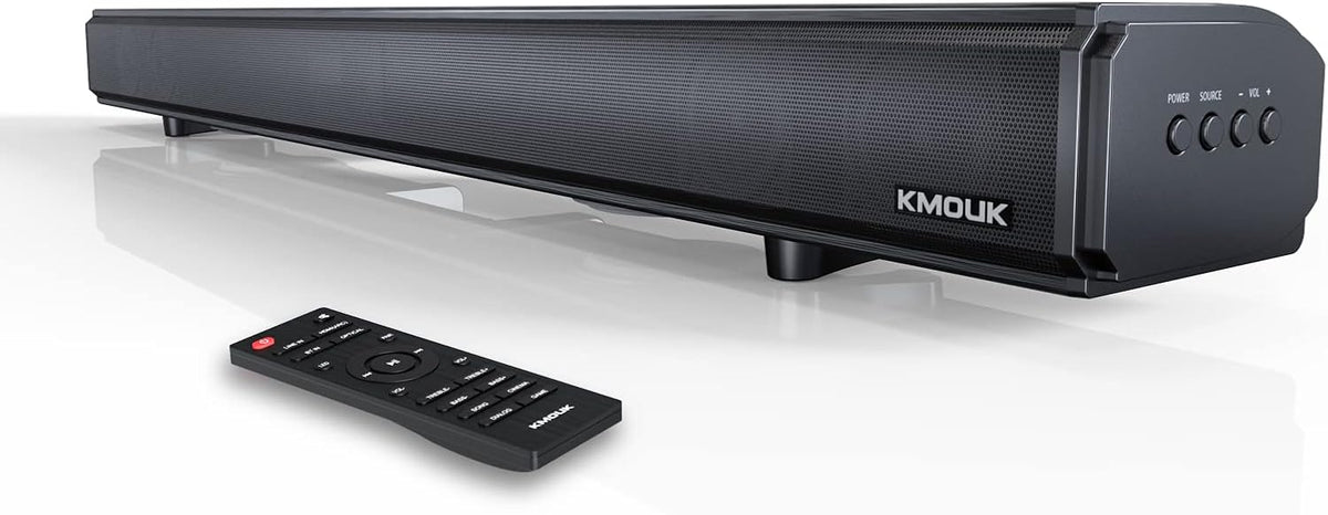 Soundbar with Built-in Dual Subwoofers, 6 Speakers, Bluetooth 5.0, HDMI ARC/Optical/AUX, 100W 2.1 G34142