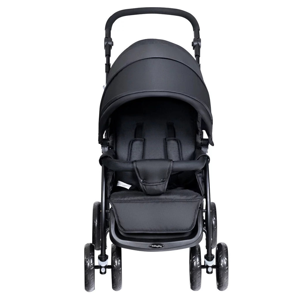 Double Stroller Foldable Lightweight Black K77834