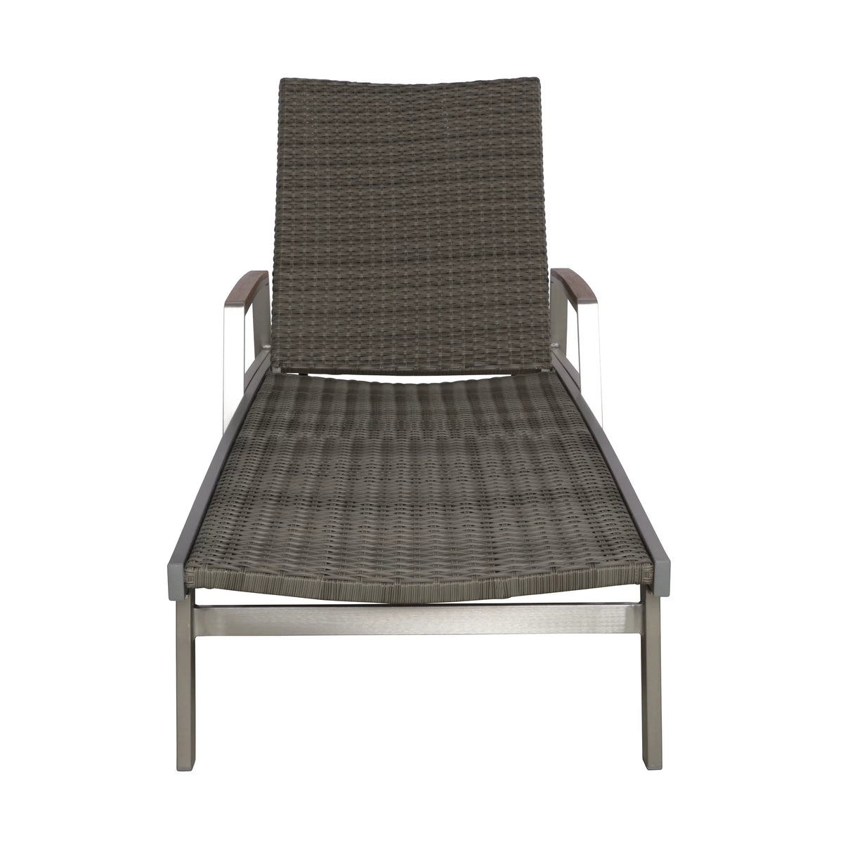 Outdoor Wicker and Aluminum Chaise Lounge T21805