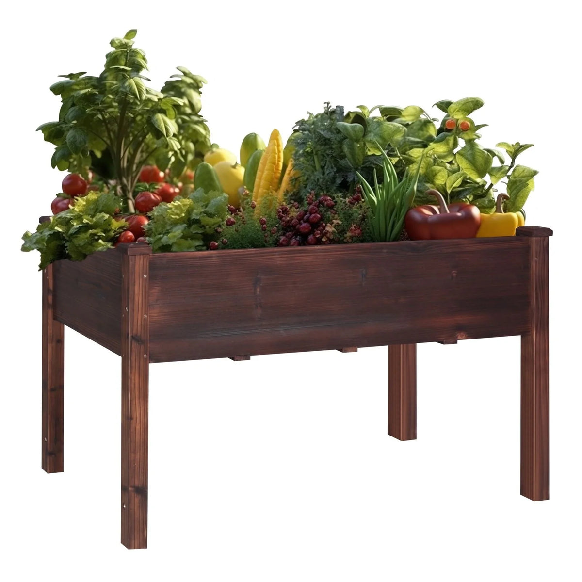 Raised Garden Bed Elevated Planter Box with Drainage Holes P683442