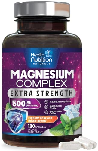 Magnesium Complex Supplement 500mg 120 Capsules U47253