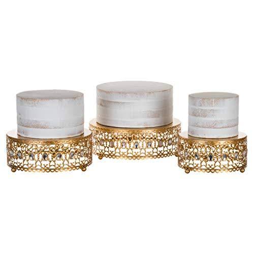 Gold Cake Stand Set of 3 V3761