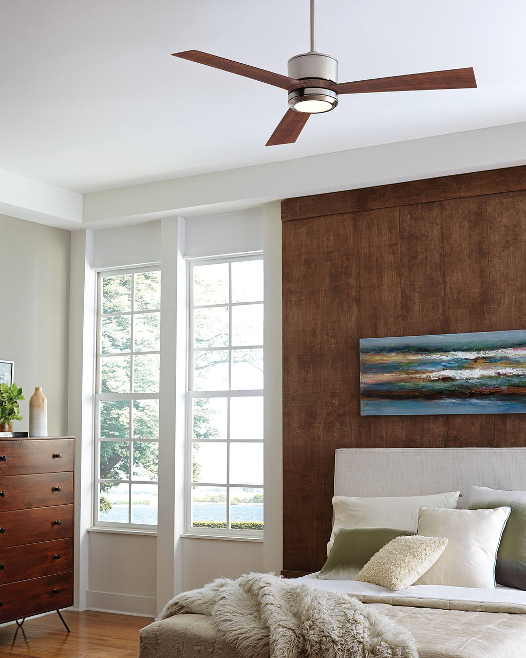 Brushed Steel Ceiling Fan D790108