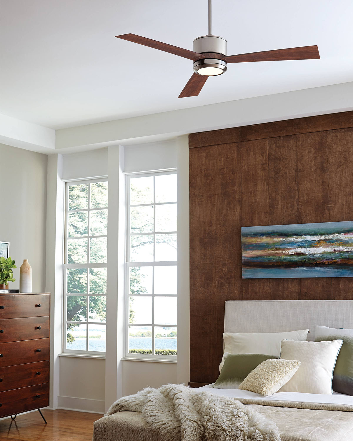 Brushed Steel Ceiling Fan D790108