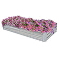 3 x 6 ft Galvanized Steel Rectangular Raised Garden Bed V76389