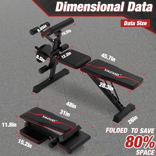 Adjustable Incline Decline Weight Bench F7648