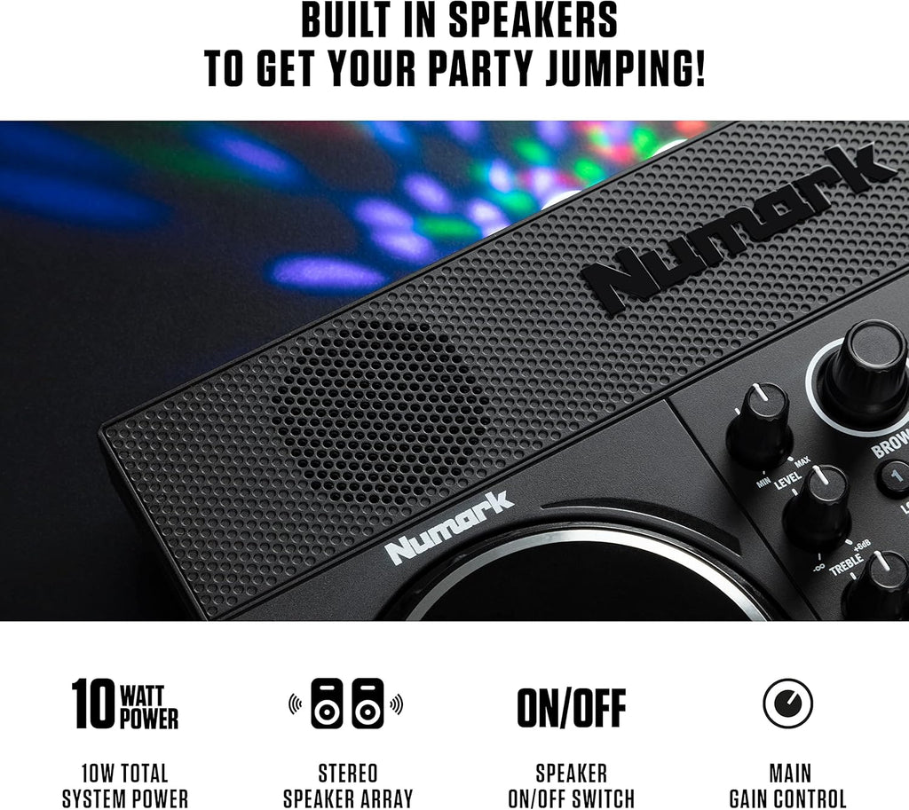 DJ Controller with Built in Speakers and DJ Mixer E981