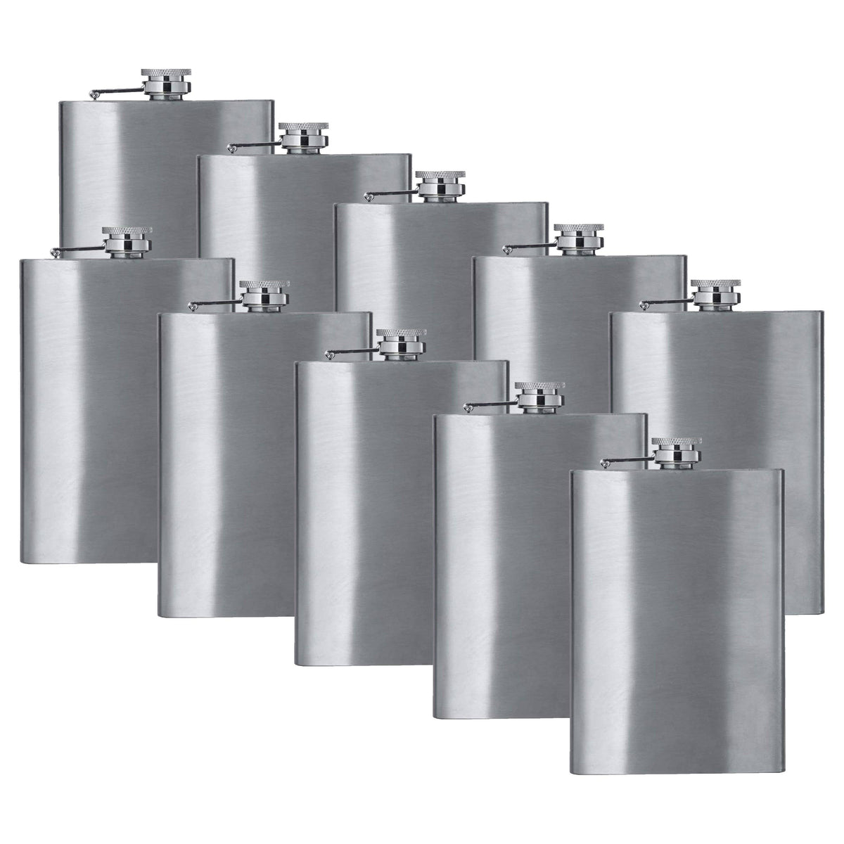 8oz Stainless Steel Hip Flask L918026