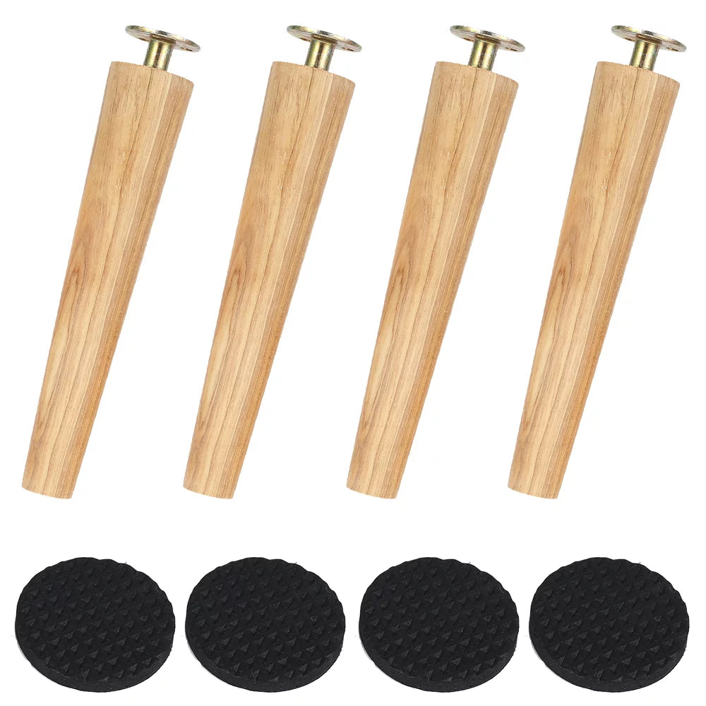 Wood Tapered Furniture Legs Set of 4 L799