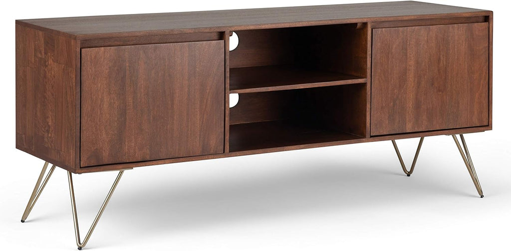 60 inch Solid Wood TV Media Stand in Grey Z226