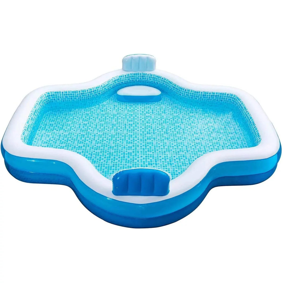 10 Feet Long Inflatable Pool with 2 Seats E711459