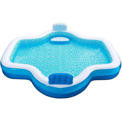 10 Feet Long Inflatable Pool with 2 Seats E711459