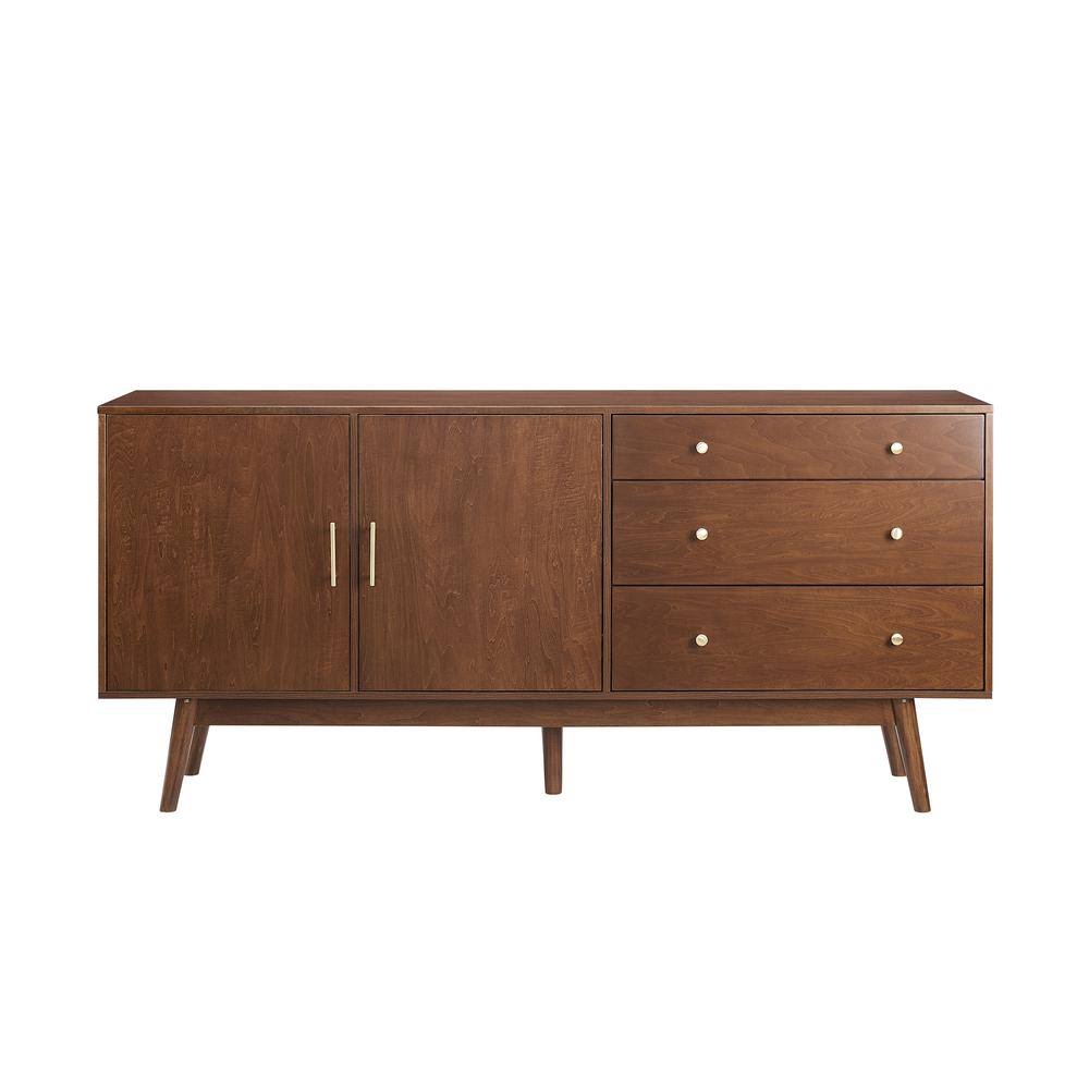 Walnut 3-Drawer and 2-Door Sideboard B94193